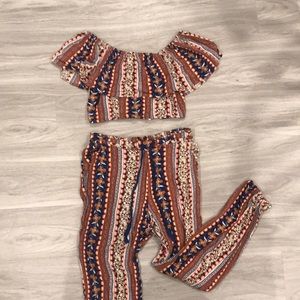 Band of Gypsies 2 Piece Set (crop top & pants)